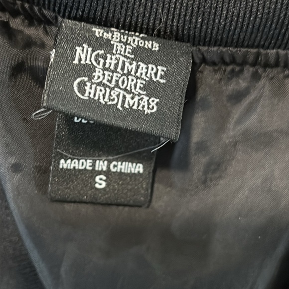 Disney Nightmare Before Christmas “Halloween Town” Bomber Jacket Small - Picture 8 of 8